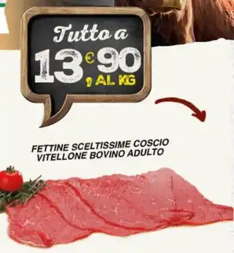 Gecop Fettine Sceltissime Coscio Vitellone Bovino Adulto offerta