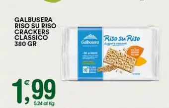 Gecop Galbusera Riso Su Riso Crackers Classico 380 gr offerta