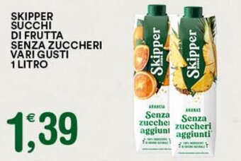 Gecop Skipper Succhi di Frutta Senza Zuccheri vari gusti 1 litro offerta