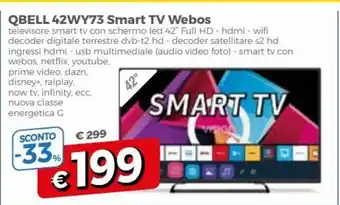 Famila Qbell 42WY73 Smart TV Webos offerta