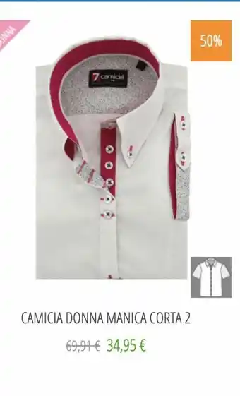 7 Camicie Camicia donna manica corta 2 offerta
