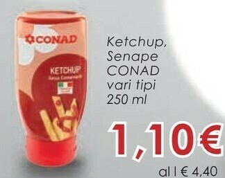 Conad Conad - Ketchup 280 G(ml) offerta