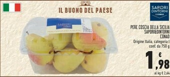 Conad Sapori&dintorni Conad Pere Coscia Della Sicilia offerta