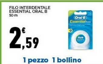 Conad Oral b Oral-B Essential Floss 50m offerta
