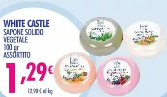 Acqua & Sapone White Castle Sapone Solido Vegetale 100 gr Assortito offerta