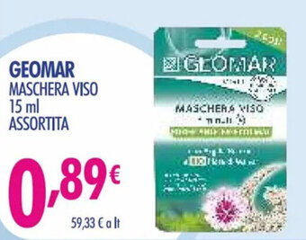 Acqua & Sapone Geomar Maschera Viso 15 ml Assortita offerta