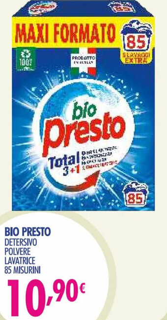 Acqua & Sapone Bio Presto Detersivo Polvere Lavatrice 85 Misurini offerta