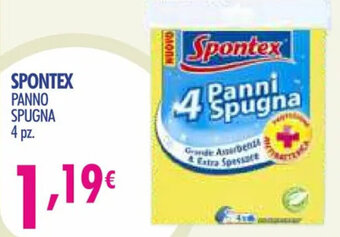 Acqua & Sapone Spontex Panno Spugna 4 pz offerta