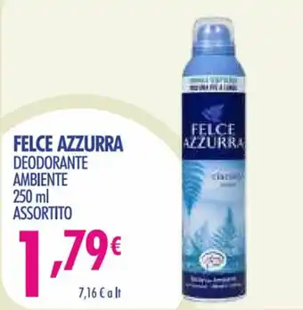 Acqua & Sapone Felce Azzurra Deodorante Ambiente 250 ml Assortito offerta