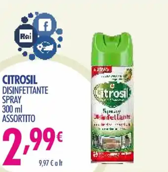 Acqua & Sapone Citrosil Disinfettante Spray 300 ml Assortito offerta