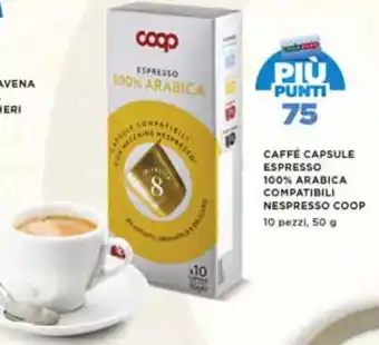 Coop Coop Nespresso Caffè Capsule Espresso 100% Arabica Compatibili 10 pezzo, 50 g offerta