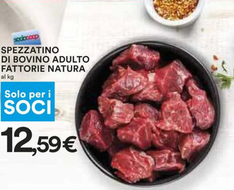 Coop Spezzatino Di Bovino Adulto Fattorie Natura offerta