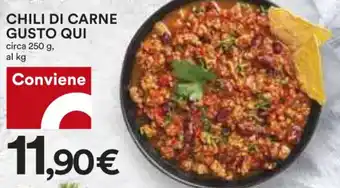 Coop Gusto Qui Chili di Carne Circa 250 g offerta