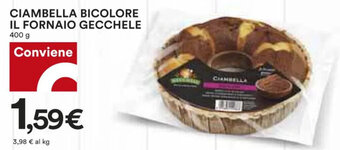 Coop Ciambella Bicolore Il Fornaio Gecchele 400 g offerta