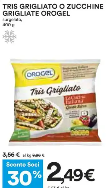Coop Orogel Tris Grigliato O Zucchine Grigliate Surgelato 400 g offerta