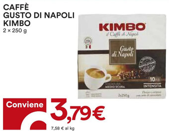 Coop Kimbo Caffè Gusto di Napoli 2 x 250 g offerta