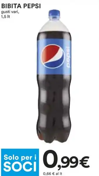 Coop Pepsi Bibita Gusti Vari 1,5 Lt offerta