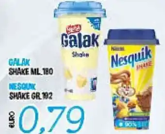 Galak Shake 180ml o Nesquik Shake 192gr