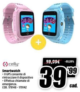 MediaWorld Celly Smartwatch offerta
