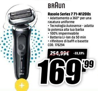 MediaWorld Braun Rasoio Series 7 71-N1200s offerta