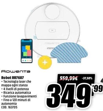 MediaWorld Rowenta Robot RR7687 offerta