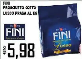 Big Food Fini Prosciutto Cotto Lusso Praga al kg offerta
