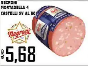 Big Food Negroni Mortadella 4 Castelli Sv al kg offerta