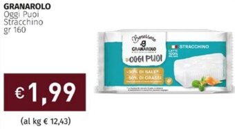 Prezzemolo e Vitale Granarolo Oggi Puoi Stracchino gr 160 offerta