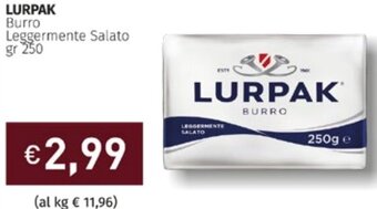 Prezzemolo e Vitale Lurpak Burro Leggermente Salato gr 250 offerta