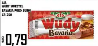 Aia Wudy Wurstel Bavaria Puro Suino 250gr