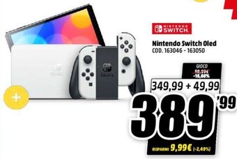 MediaWorld Nintendo Switch Oled offerta
