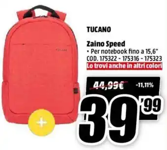 MediaWorld Tucano Zaino Speed offerta