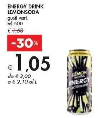 Lemon Soda Energy Drink 500 ml