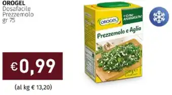 Prezzemolo e Vitale Orogel Dosafacile Prezzemolo 75 gr offerta