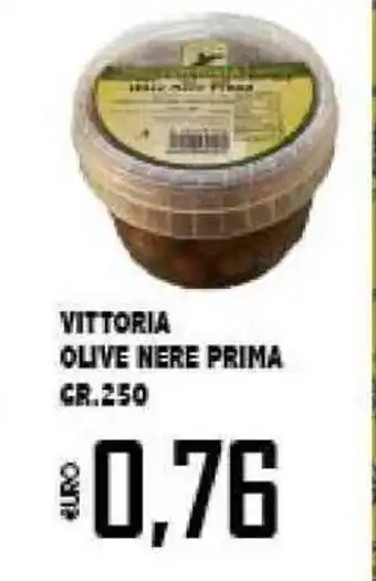 Big Food Vittoria Olive Nere Prima 250gr offerta