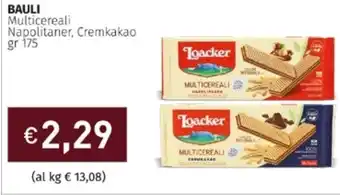 Prezzemolo e Vitale Bauli Multicereali Napolitaner, Crekakao 175 gr offerta