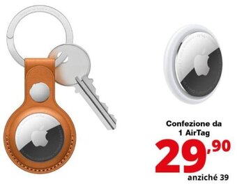 Comet Apple Confezione da 1 AirTag offerta
