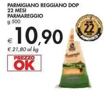 Bennet Parmareggio Parmigiano Reggiano Dop 22 mesi 500 g offerta