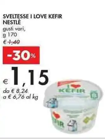 Bennet Nestlé Sveltesse I love Kefir 170 g offerta