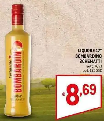 Metro Liquore 17° Bombardino Schenatti bott. 70 cl offerta