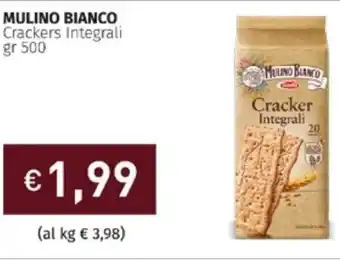 Prezzemolo e Vitale Mulino Bianco Crackers Integrali 500 gr offerta