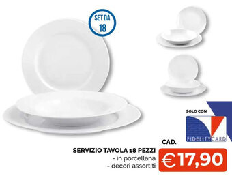 Mercatò Big Servizio Tavola 18 pezzi offerta