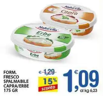 Qui Discount Naturella Capra/Erbe Form. Fresco Spalmabile 175 gr offerta