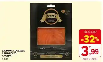 Iperal Scott's Salmone Scozzese Affumicato g 100 offerta