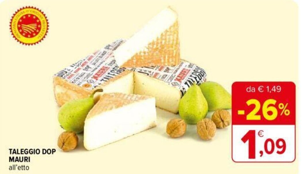 Mauri Taleggio DOP all'etto offerta di Iperal