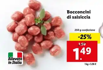 Lidl Bocconcini di salsiccia 250 g offerta