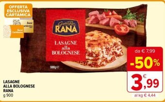 Iperal Rana Lasagne Alla Bolognese 900 g offerta