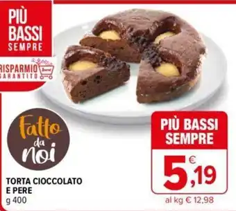 Iperal Torta Cioccolato e Pere 400 g offerta