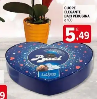 Iperal Cuore Elegante Baci Perugina Cuore 100 g offerta