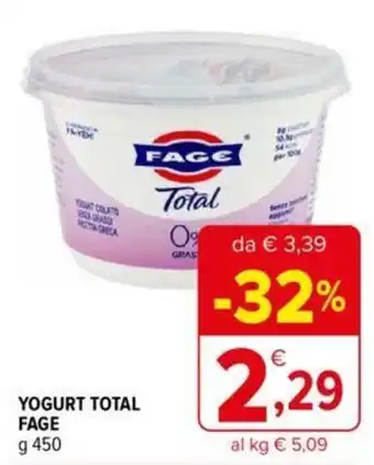 Iperal Fage Yogurt Total 450 g offerta